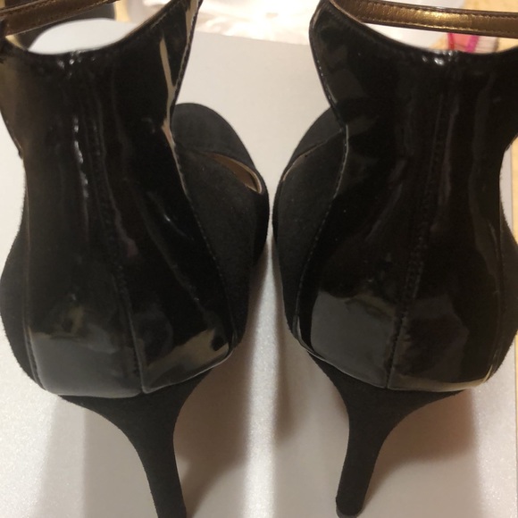 Sam Edelman BlackSuede/Patent Heels - Picture 3 of 15